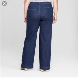 NWT wide leg denim trousers ❤️